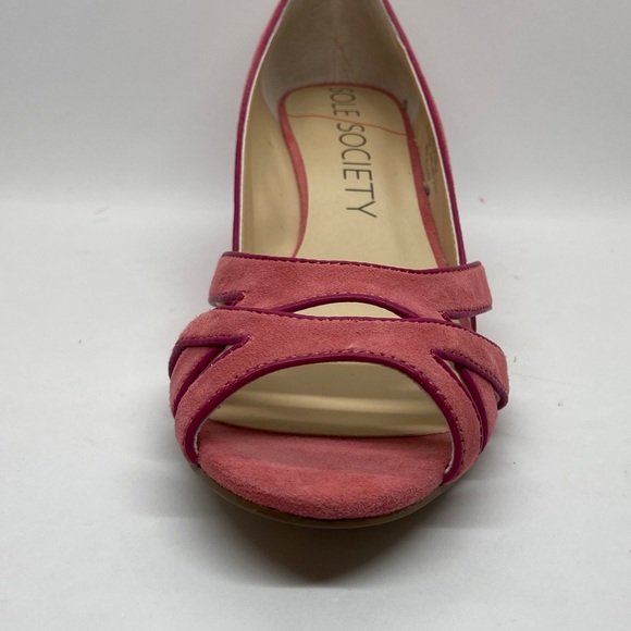 Sole Society wedges. Size 8 1/2. Pink suede - Picture 5 of 5